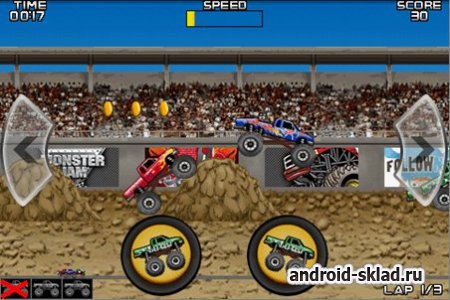 Monster Truck - гонки на машинах-монстрах для Android