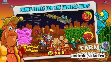 Farm Invasion USA - спасайте урожай от инопланетян на Android
