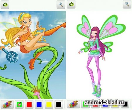 Раскраска Винкс для Android
