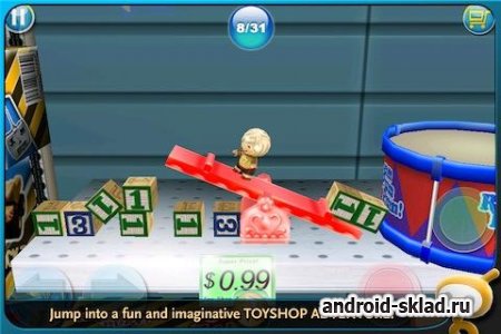 Toyshop Adventures - путешествие игрушечного человечека на Android