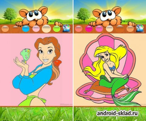 Coloring Princess - раскраска с принцессами для Android