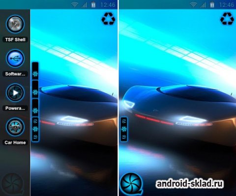 Neon Dream - тема с неоном и автомобилем для TSF Shell Pro