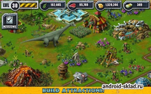 Jurassic Park Builder - парк юрского периода на Android