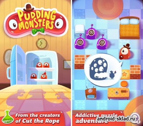Pudding Monsters HD - долгожданная головоломка для Android
