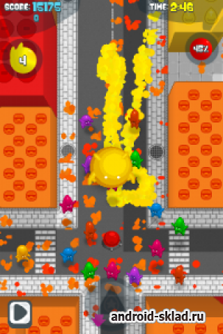 De Blob - красочная аркада для Android De Blob - красочная аркада для Android