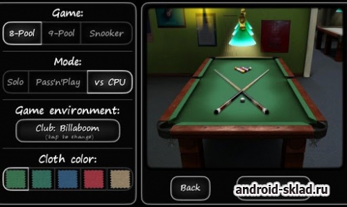 3D Pool game - 3ILLIARDS - трехмерный бильярд для Android