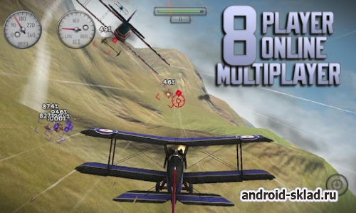 Sky Gamblers Rise of Glory - бои на старых самолетах для Android