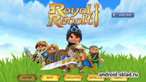 Royal Revolt - стратегическая игра в стиле башенок для Android