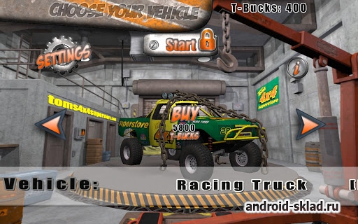Toms 4x4 - гонки по бездорожью для Android