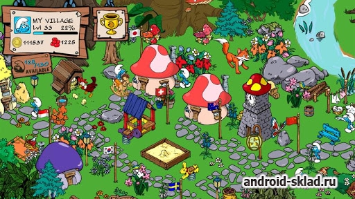 Smurfs Village - стратегия с смурфами для Android Smurfs Village - стратегия с смурфами для Android
