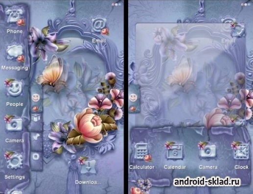 Flower Vignette - цветочная тема для TSF Shell Pro