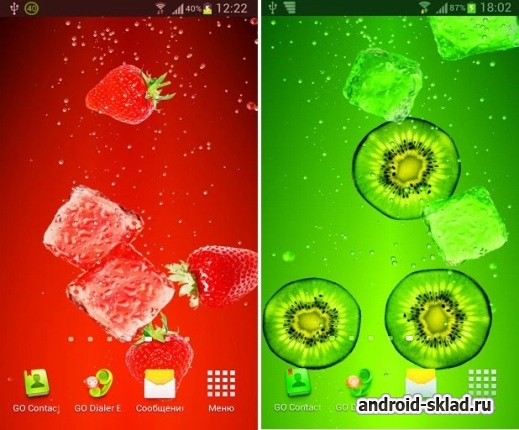 Juice - сочные живые обои для Android