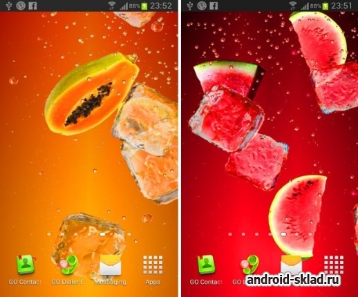 Juice - сочные живые обои для Android