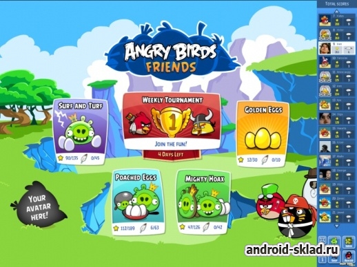 Angry Birds Friends для Android пришла с Фейсбука Angry Birds Friends для Android пришла с Фейсбука