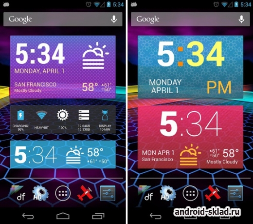 Colourform - сборка красивых виджетов для Android