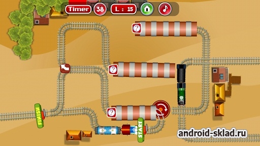 Express Train New Puzzle Games - помогите поезду доехать до станции