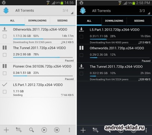 aTorrent PRO - торрент клиент для Android