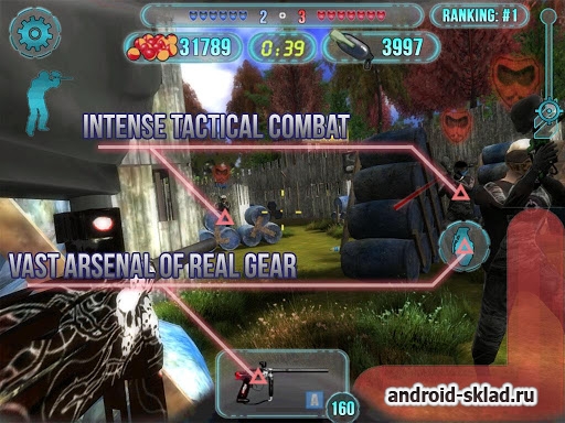 Fields of Battle - аналог пейтбола для Android