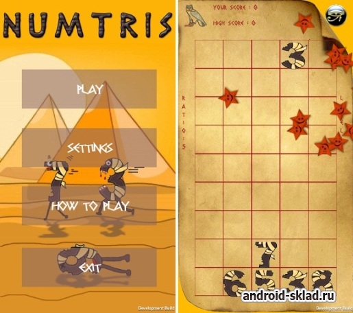 Numtris - тетрис с цифрами для Android