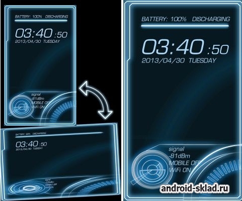 Mobile Info - живые обои с системной информацией Mobile Info - живые обои с системной информацией