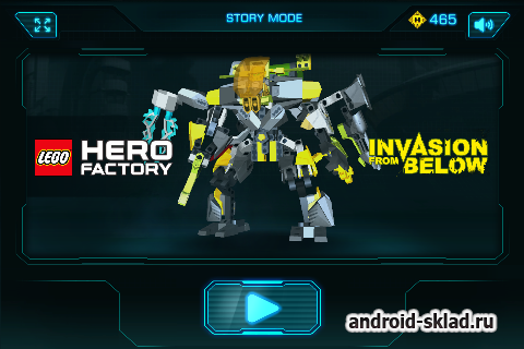 LEGO® Hero Factory Invasion - игра про бионикли
