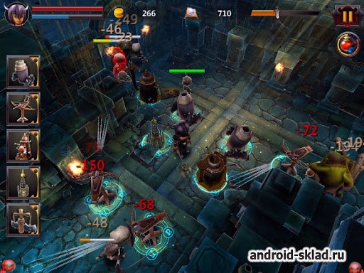 Dungeon Crisis - оригинальная защита башен на Android