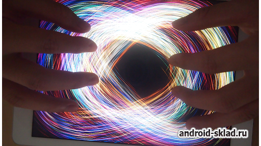 Atomus Live Wallpaper - обои с неоновыми лучами на Android