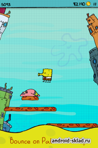 Doodle Jump SpongeBob - продолжение Дудл Джамп