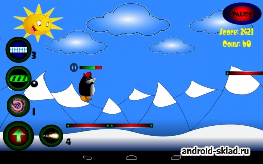 Harcore Penguin - Приключения пингвина на Андроид