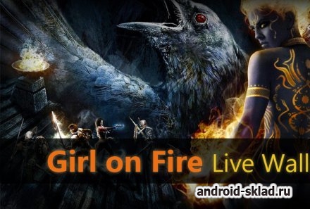 Girl on Fire - обои с девушкой в огне