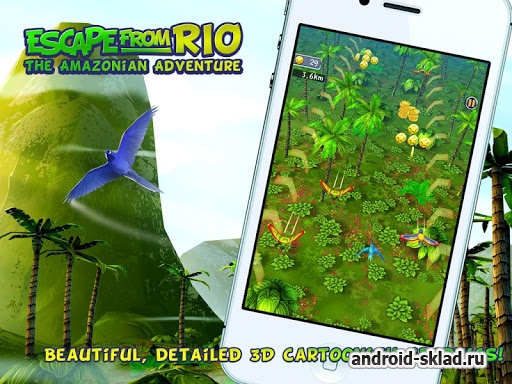 Escape From Rio The Adventure - раннер с героями из мультфильма