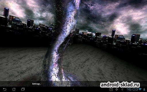 Tornado 3D - живые обои с торнадо для Android