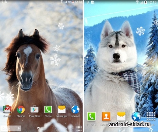 Lovely Winter - милые зимние обои для Android