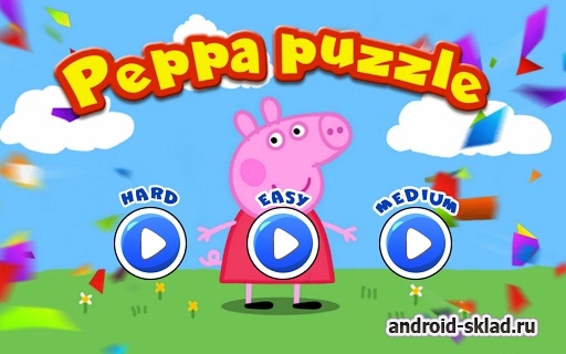 Свинка Пеппа - пазлы для малышей на Андроид
