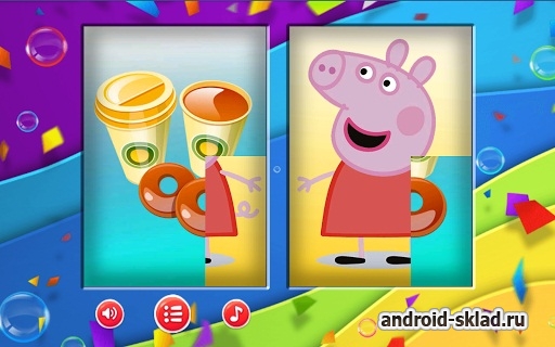Свинка Пеппа - пазлы для малышей на Андроид