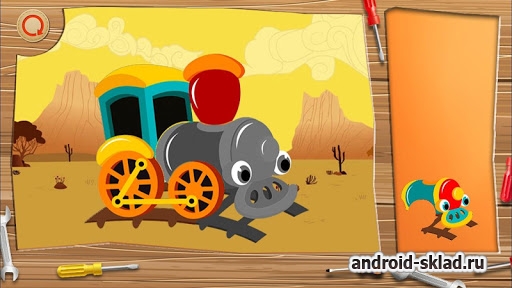 Пазлы "Игрушечные поезда" для Андроид