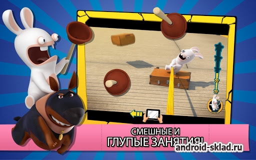 Rabbids Appisodes - популярный интерактивный детский мультсериал на Android