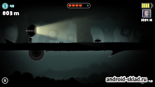 Lamphead - Outrun the darkness - платформер в подземелье на Android