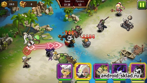Magic Rush Heroes - эпические битвы с элементами RPG на Андроид