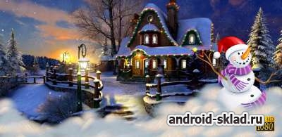 White Christmas 3D Live Wall - живые обои со снежными сугробами