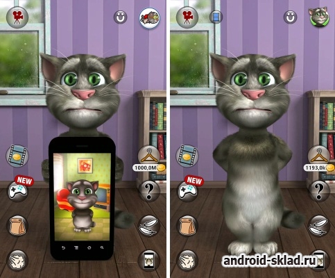 Talking Tom Cat 2 - говорящий кот Том с новыми приключениями на Андроид