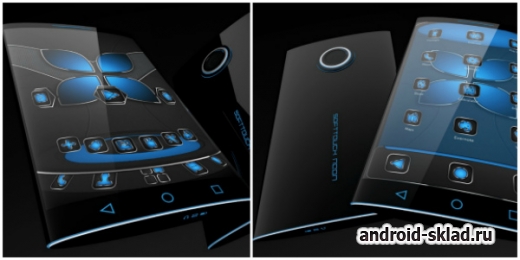 Soft Touch Neon - тема для Next launcher 3D на Android