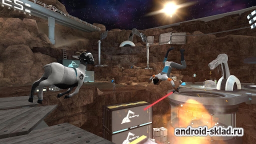 Goat Simulator Waste of Space - симулятор козла в космосе для Андроид