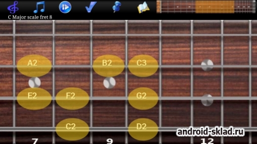 Bass Guitar Tutor Pro - обучение игры на электронной гитаре для Андроид