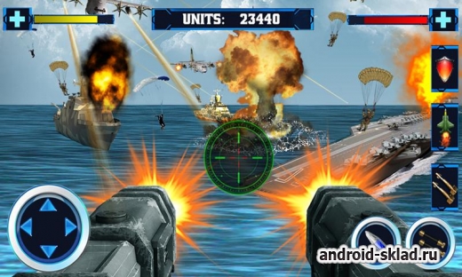 Navy Gunner Shoot War 3D - морской бой на Андроид