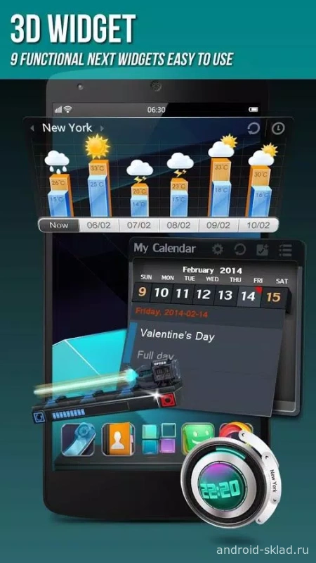 Скриншот Next Launcher 3D Shell №5
