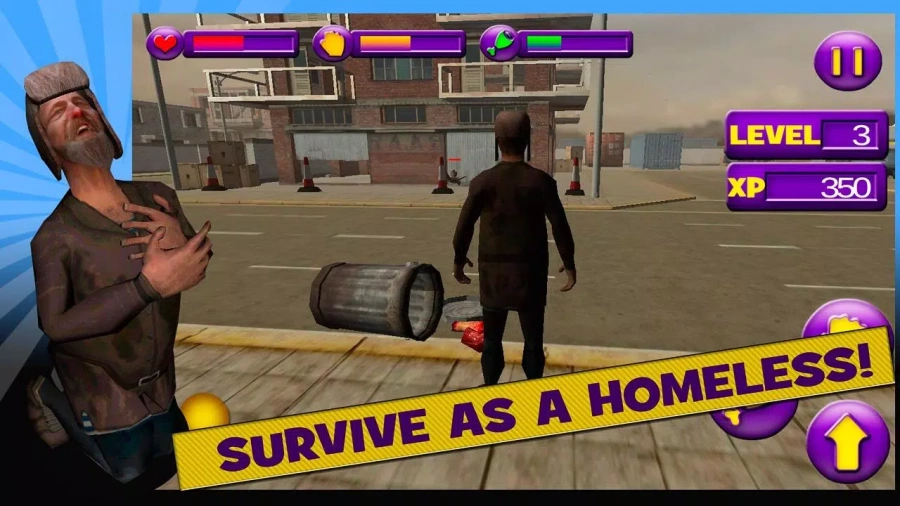 Скриншот Homeless Survival Simulator 3D №3