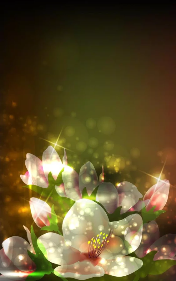 Скриншот Glowing Flowers Live Wallpaper №3