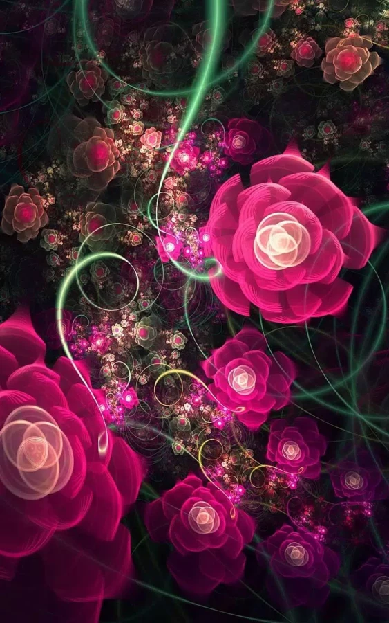 Скриншот Glowing Flowers Live Wallpaper №4