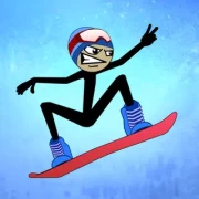 Скачать Stickman Snowboarder на андроид